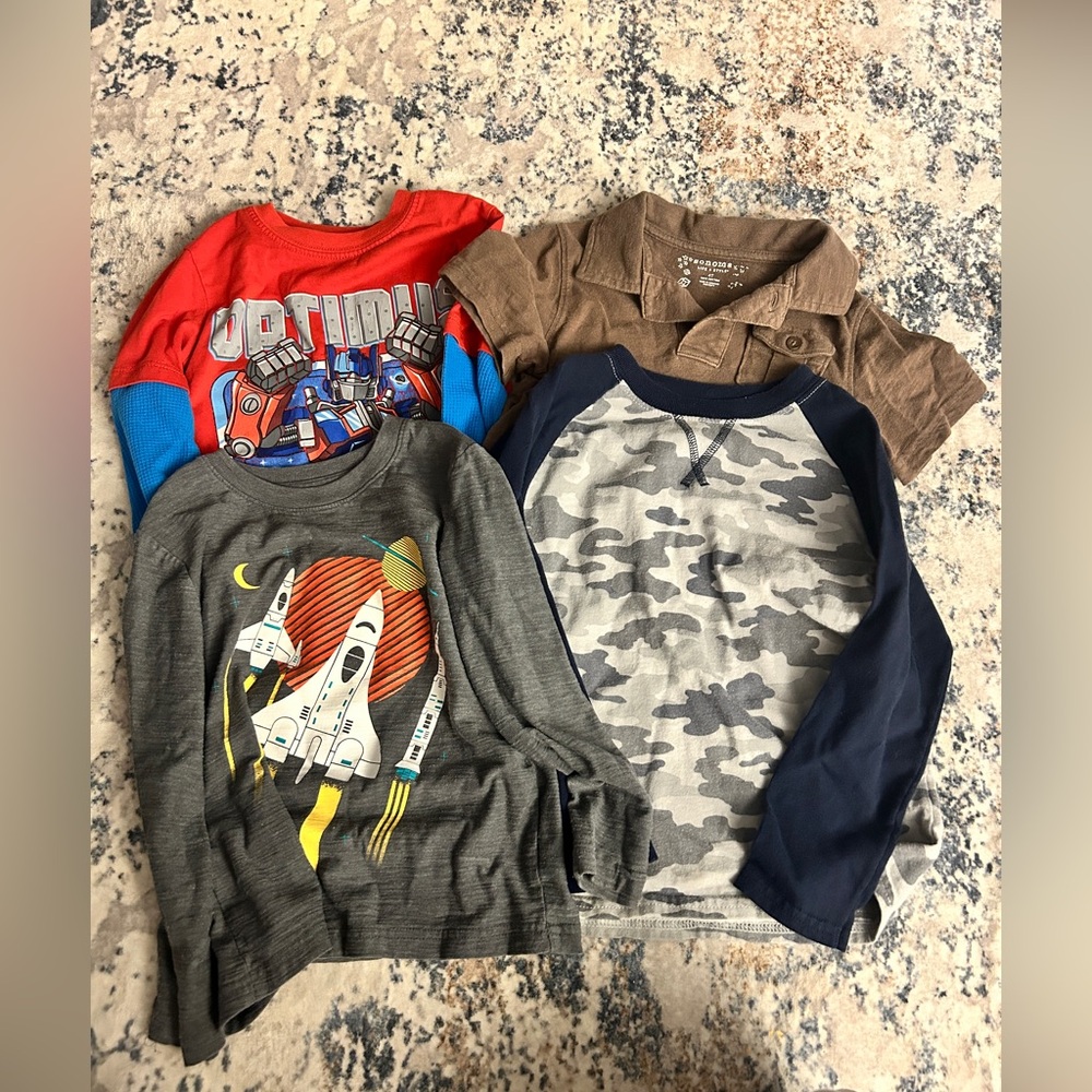 Boys 4T long sleeve shirts